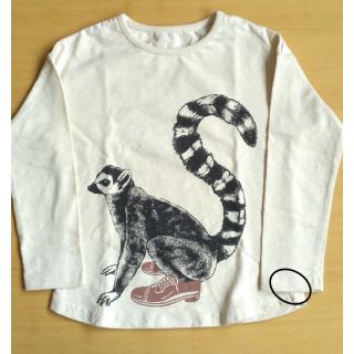 フェリシモ(FELISSIMO)のフェリシモ　ワオキツネザル　長袖Tシャツ　110cm(Tシャツ/カットソー)