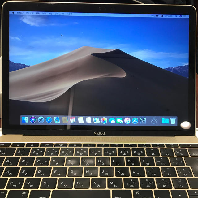 ノートPC(美品) MacBook 2016 256GB GOLD