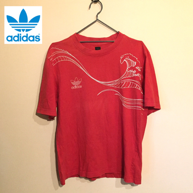 adidas(アディダス)のadidas トレフォイルロゴ Tシャツ レッド M メンズのトップス(Tシャツ/カットソー(半袖/袖なし))の商品写真