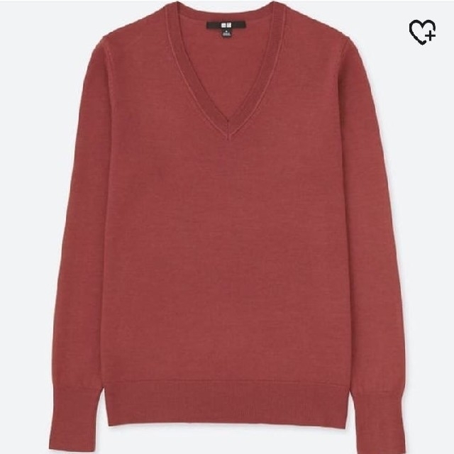 UNIQLO(ユニクロ)のUNIQLO　エクストラファインメリノvネックセーター レディースのトップス(ニット/セーター)の商品写真