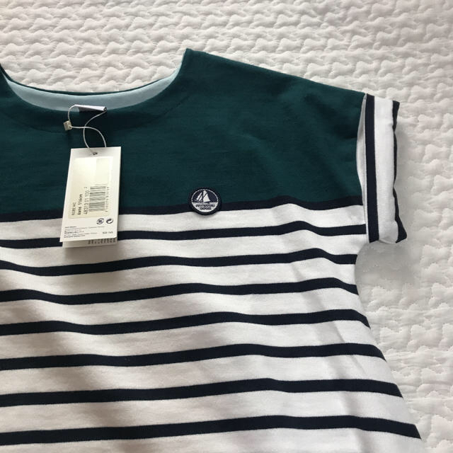 PETIT BATEAU(プチバトー)の6ans◎ カラーブロックマリニエールワンピース キッズ/ベビー/マタニティのキッズ服女の子用(90cm~)(ワンピース)の商品写真