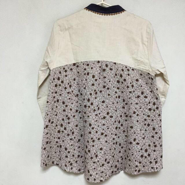 BEAMS BOY(ビームスボーイ)の新品♡体型カバーパッチワークブラウス レディースのトップス(シャツ/ブラウス(長袖/七分))の商品写真