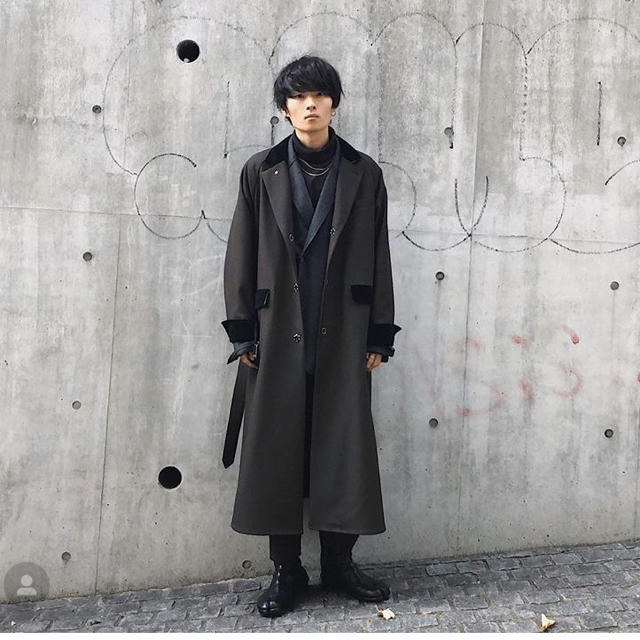 キナリ・ベージュ SUNSEA 18AW POLYYS WOOL COAT ASH BROWN