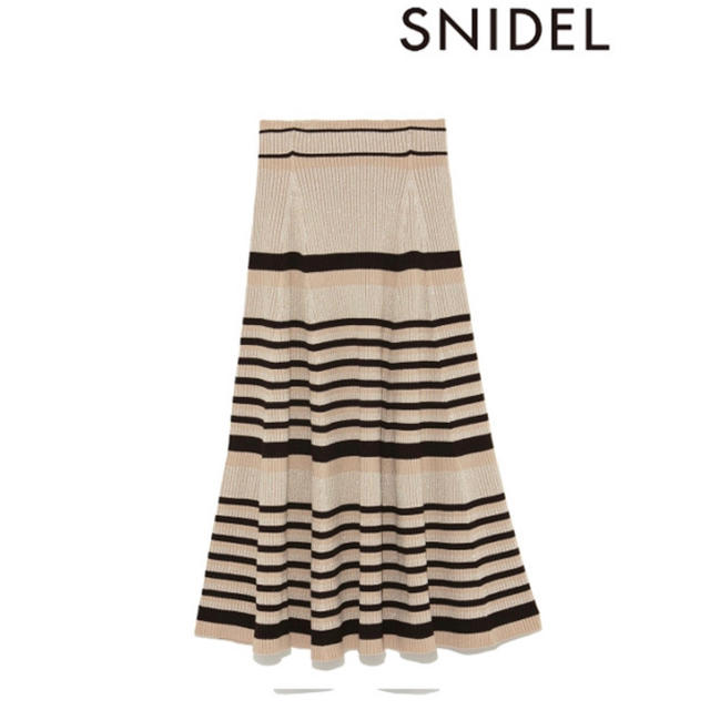 SNIDEL(スナイデル)の未使用 ラメ ニット スカート レディースのスカート(ロングスカート)の商品写真