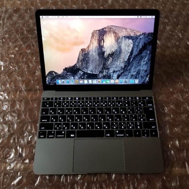 MacBook 12インチ　MJY32J/A スペースグレイ美品