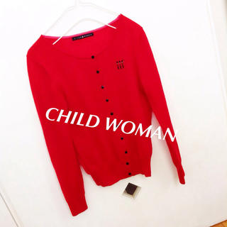 チャイルドウーマン(CHILD WOMAN)の兵隊の刺繍入り❤︎ 赤カーディガン(カーディガン)