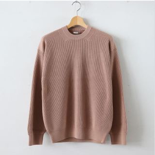 コモリ(COMOLI)のさすけ様用AURALEE19SSレア定価3.6万 RIB KNIT POニット(ニット/セーター)