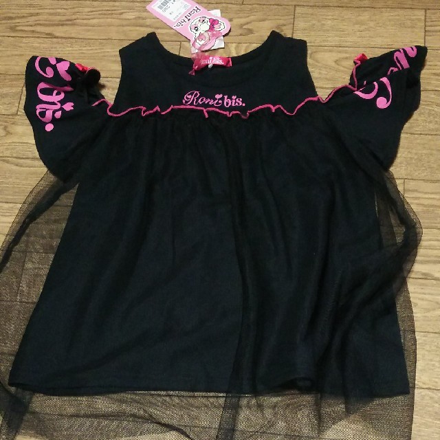 RONI(ロニィ)の新品‼️ロニBis オフショルロンT120 キッズ/ベビー/マタニティのキッズ服女の子用(90cm~)(Tシャツ/カットソー)の商品写真