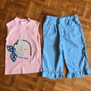 ザラキッズ(ZARA KIDS)のザラキッズ&グローバルワークス トップスとボトムスのセット 90(Tシャツ/カットソー)