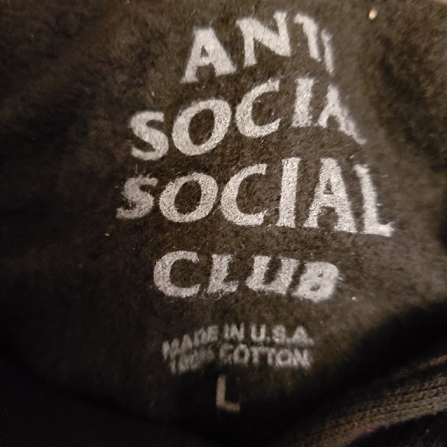 ANTI(アンチ)のassc Kkoch Black Hoody Ｌサイズ メンズのトップス(パーカー)の商品写真