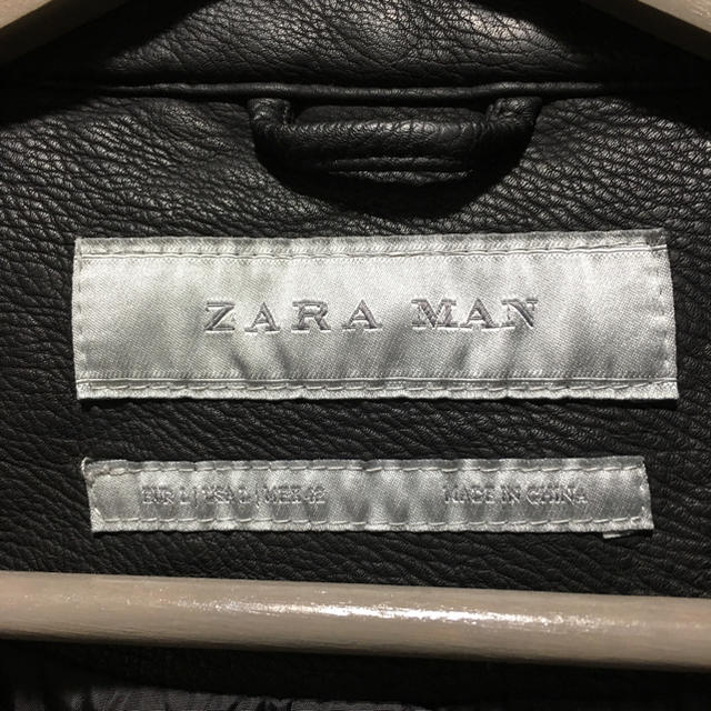 ZARA(ザラ)の【セール‼️】ZARA Fレザーシングルライダースジャケット "L" メンズのジャケット/アウター(ライダースジャケット)の商品写真