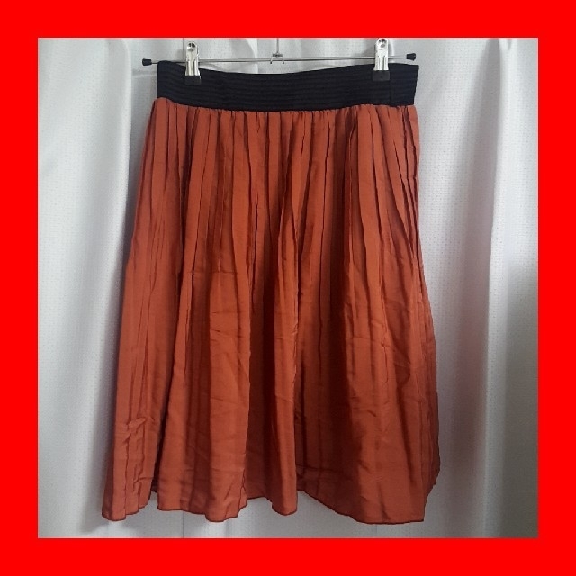 SOUP(スープ)のsoup スカート　ワインレッド　赤　レッド　プリーツスカート レディースのスカート(ひざ丈スカート)の商品写真