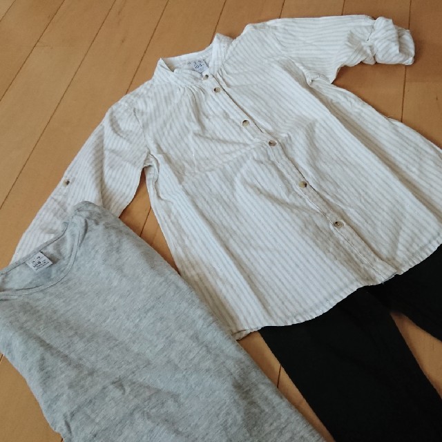 ZARA KIDS(ザラキッズ)の＊＊＊ZARAザラ104女の子110㎝３着セット＊＊＊ キッズ/ベビー/マタニティのキッズ服女の子用(90cm~)(ワンピース)の商品写真