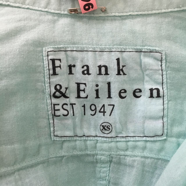 Frank&Eileen(フランクアンドアイリーン)のフランクアンドアイリーン 美品 シャツ ブルー ブルーグリーン レディースのトップス(シャツ/ブラウス(長袖/七分))の商品写真