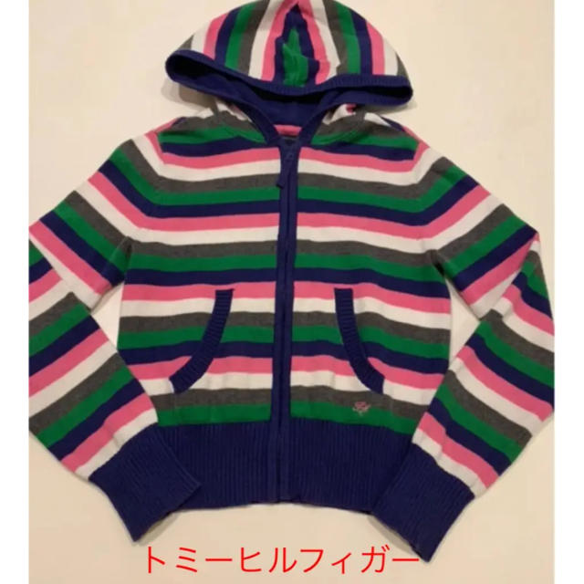 TOMMY HILFIGER(トミーヒルフィガー)のトミーフィルフィガー パーカー トミーヒルフィガー キッズ/ベビー/マタニティのキッズ服女の子用(90cm~)(ニット)の商品写真