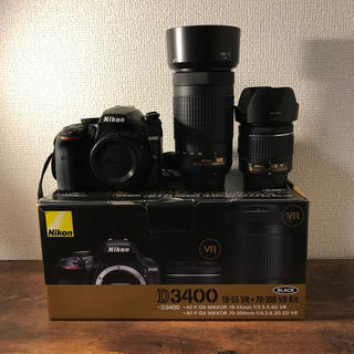 ニコン(Nikon)のd3400 ダブルズームキット(デジタル一眼)