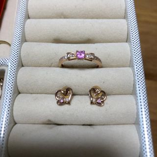 ジュエリーツツミ(JEWELRY TSUTSUMI)のツツミ リング ピアスセット 0.12カラット(ピアス)