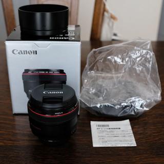 キヤノン(Canon)の【美品】キヤノン EF 50mm f1.2L USM 2018年製 フィルター付(レンズ(単焦点))