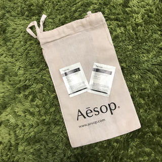 イソップ(Aesop)のAesop ショッパー 巾着袋 +サンプルセット(ショップ袋)