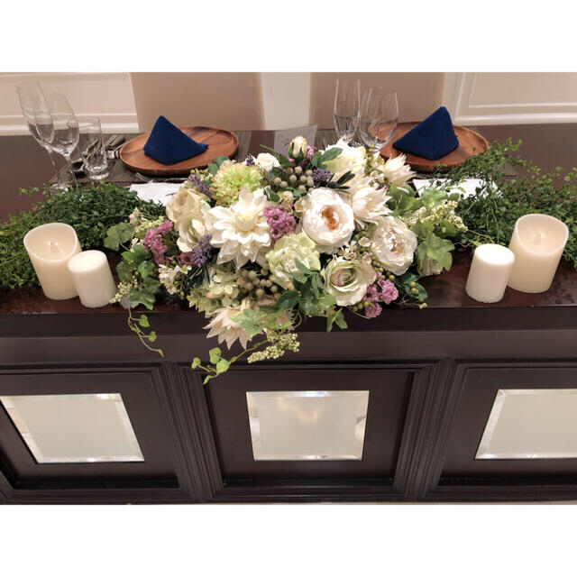 メインテーブル テーブル装花 造花の通販 By メニーピース S Shop ラクマ