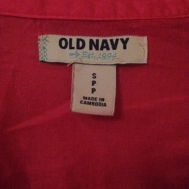 Old Navy(オールドネイビー)のOLD NAVY シャツ ピンク S レディースのトップス(シャツ/ブラウス(長袖/七分))の商品写真
