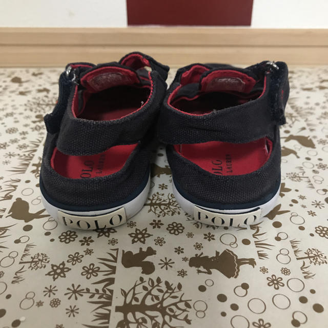 POLO RALPH LAUREN(ポロラルフローレン)のラルフローレン RALPHLAUREN サンダル14cm ネイビー 女の子男の子 キッズ/ベビー/マタニティのベビー靴/シューズ(~14cm)(サンダル)の商品写真