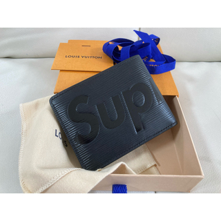 ルイヴィトン(LOUIS VUITTON)のLouis Vuitton×supreme 二つ折り財布 (折り財布)