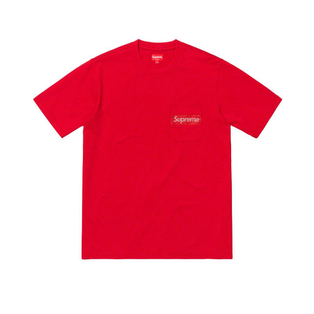 Mesh Stripe Pocket Tee supreme BOXロゴ