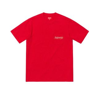 シュプリーム(Supreme)のMesh Stripe Pocket Tee supreme BOXロゴ(Tシャツ/カットソー(半袖/袖なし))