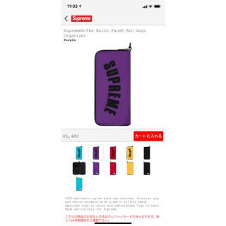 シュプリーム(Supreme)のSupreme North Face Arc Logo Organizer (その他)