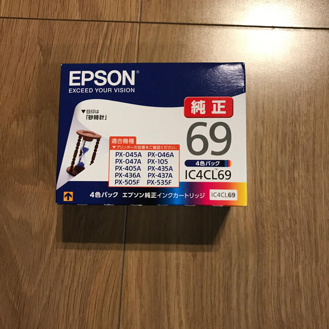 EPSON(エプソン)のエプソン インク 69 4色セット インテリア/住まい/日用品のオフィス用品(オフィス用品一般)の商品写真