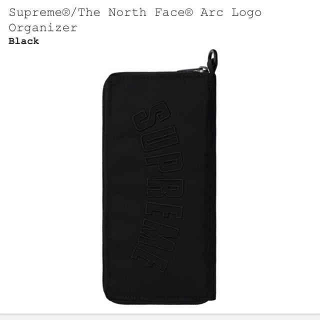 ファッション小物黒 ブラック supreme the north face