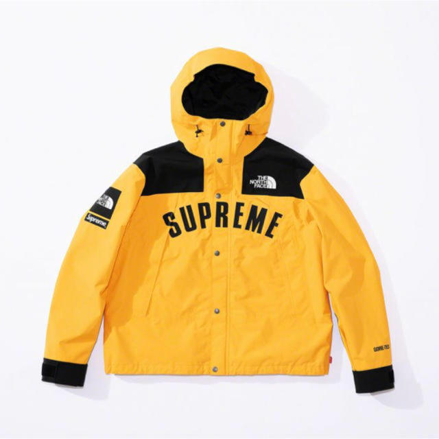 supreme north マウンテンパーカー 黄色 sサイズ