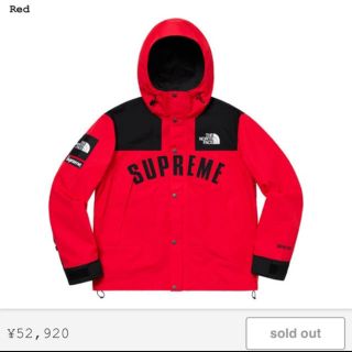 シュプリーム(Supreme)のsupreme the north face red L(マウンテンパーカー)