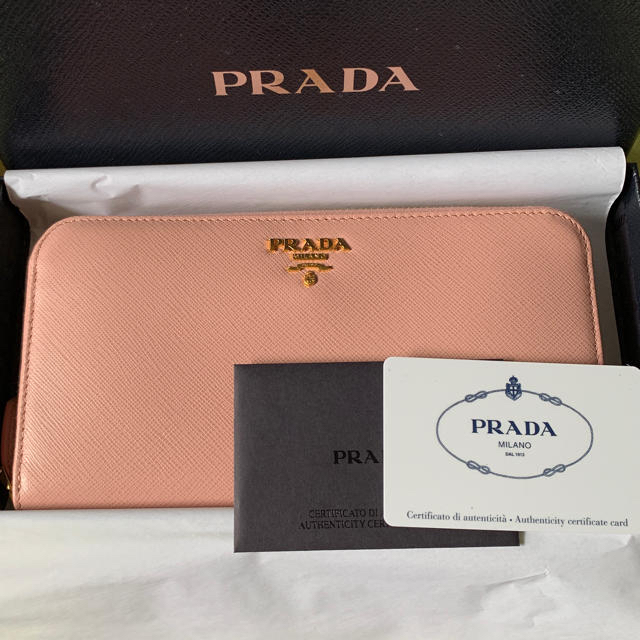 PRADA - PRADAの長財布！ピンク！の+centrotecnicodirecthair.com.br