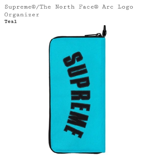 Supreme ノースフェイス  organizer  ブルー