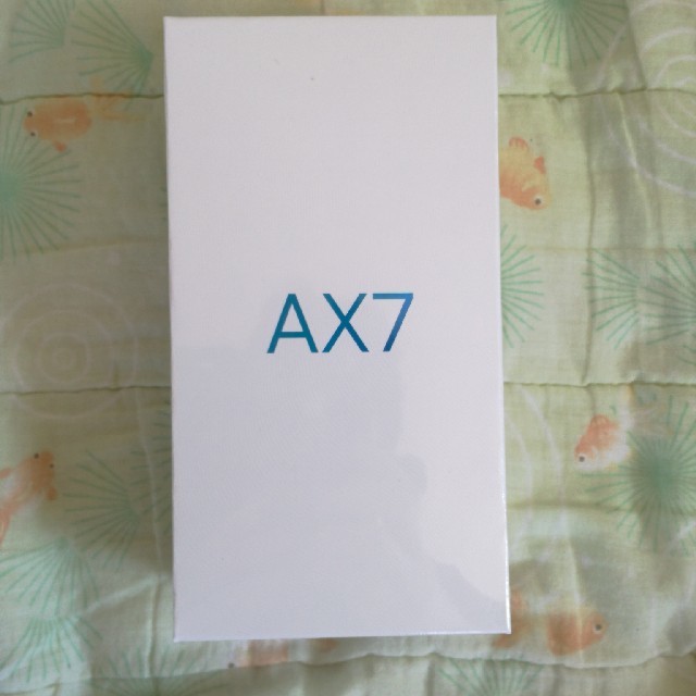 新品未開封　oppo AX7 ブルースマートフォン/携帯電話
