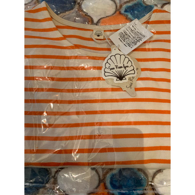 SeaRoomlynn(シールームリン)のビタミンカラーボーダートップス オレンジ レディースのトップス(カットソー(長袖/七分))の商品写真