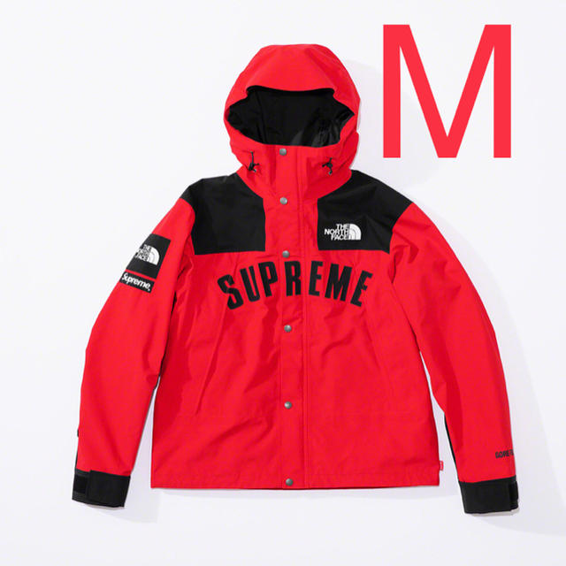 supreme ノースフェイス 赤 M マウンテンパーカー