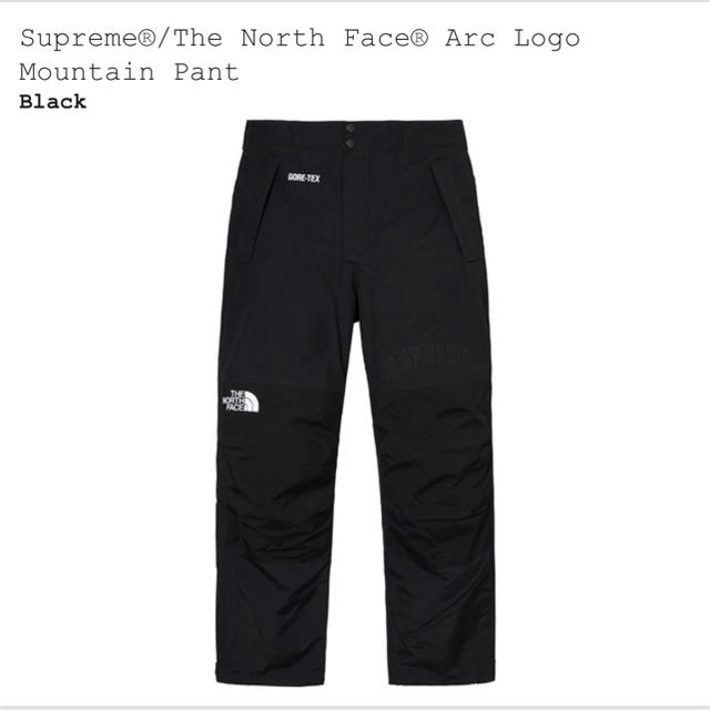 supreme the north face カラー ： BLACK