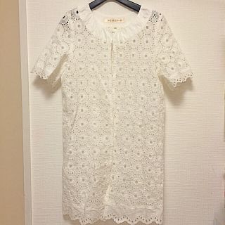 ドットアンドストライプスチャイルドウーマン(Dot&Stripes CHILDWOMAN)のカットワーク羽織OP♡(カーディガン)