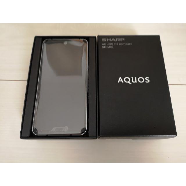 AQUOS R2 compact SH-M09 ピュアブラック SIMフリースマートフォン/携帯電話