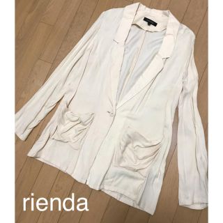 リエンダ(rienda)の新品 rienda ジャケット リエンダ EGOIST LIP SERVICE(テーラードジャケット)