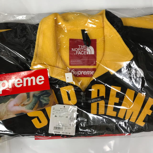 supremeTNF arc logo denali fleece jacket