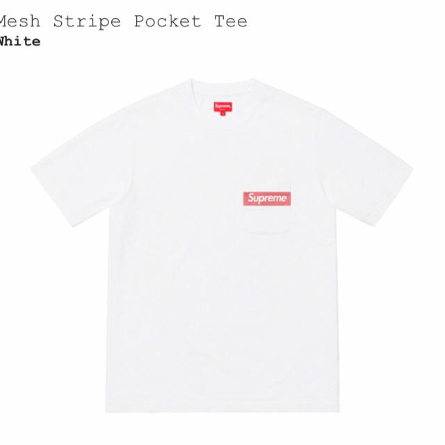 Supreme(シュプリーム)のMesh Stripe Pocket Tee supreme BOX jsb メンズのトップス(Tシャツ/カットソー(半袖/袖なし))の商品写真