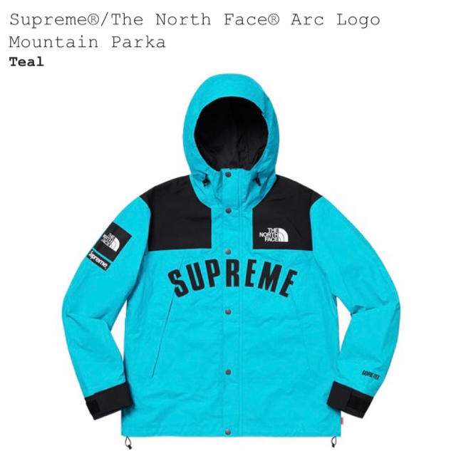 supreme northface mountain parka 水色 Sサイズ