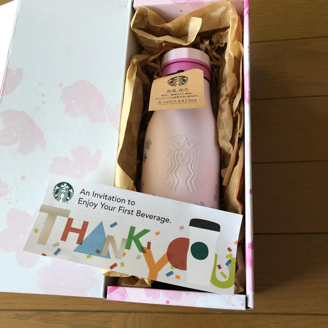 Starbucks Coffee(スターバックスコーヒー)の2019 スタバサクラステンレスロゴボトル インテリア/住まい/日用品のキッチン/食器(タンブラー)の商品写真