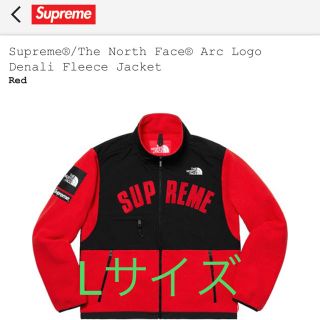 シュプリーム(Supreme)のsupreme THE NORTH FACE フリースRed Lサイズ(ブルゾン)