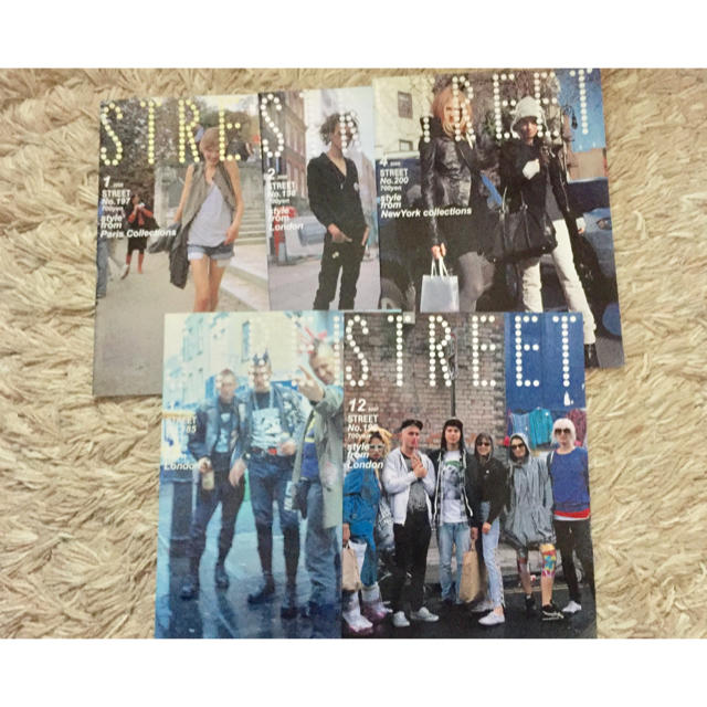 値下げ☺︎ 雑誌STREET 5冊セット エンタメ/ホビーの雑誌(ファッション)の商品写真