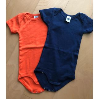 プチバトー(PETIT BATEAU)のプチバトー ロンパース  6m 67cm 美品(ロンパース)